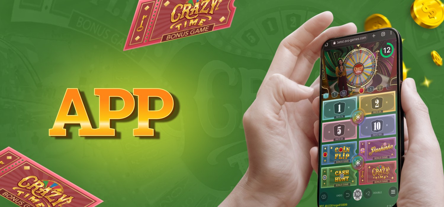 Scarica l'applicazione di Begamestar per Crazy Time