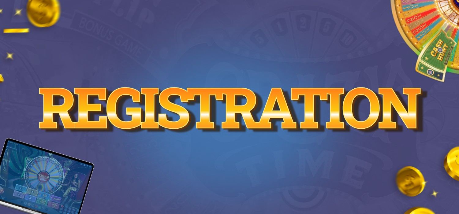 How to register at UP-X for Crazy Time